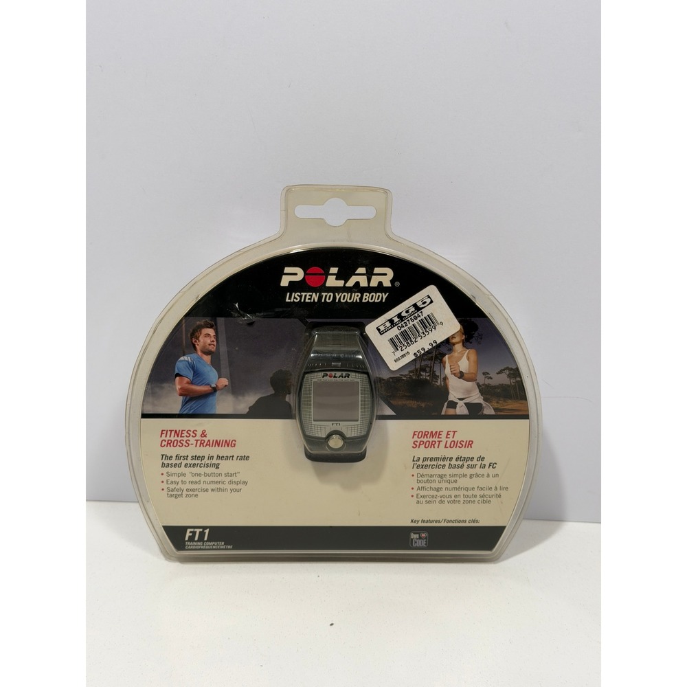 Polar FT1 Heart Rate Monitor Training Computer Black Grey New in Package